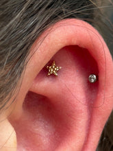 Load image into Gallery viewer, Hammered Star - 14k Gold end.