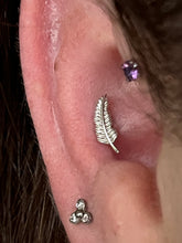 Load image into Gallery viewer, Feather - 14k Gold end.