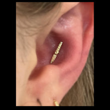 Load image into Gallery viewer, Butterfly Kisses - 14k Gold end.