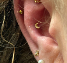Load image into Gallery viewer, Hammered Moon - 14k Gold end -
