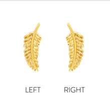 Load image into Gallery viewer, Feather - 14k Gold end.