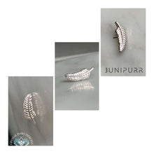 Load image into Gallery viewer, Feather - 14k Gold end.