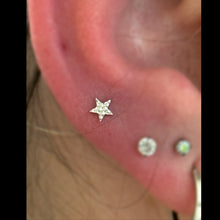 Load image into Gallery viewer, Hammered Star - 14k Gold end.

