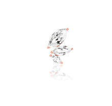 Load image into Gallery viewer, MALICE - White CZ, 14k Gold end.
