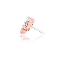 Load image into Gallery viewer, KARMA - white cz 14k gold end
