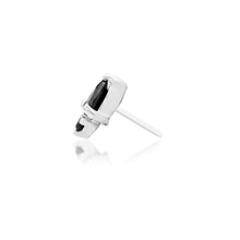 Load image into Gallery viewer, KARMA- Black cz 14k gold end.
