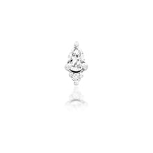 Load image into Gallery viewer, KARMA - white cz 14k gold end
