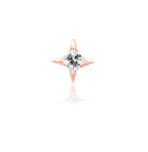 Load image into Gallery viewer, CORVIN- white cz 14k Gold end.
