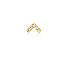 Load image into Gallery viewer, Chevron - 14k Gold attachment - Junipurr
