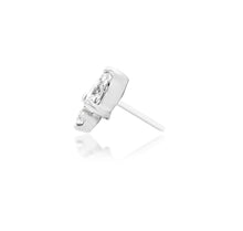 Load image into Gallery viewer, KARMA - white cz 14k gold end
