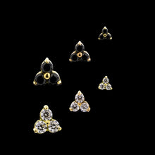 Load image into Gallery viewer, TRINITY- 14k Gold Threadless End
