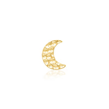 Load image into Gallery viewer, Hammered Moon - 14k Gold end -
