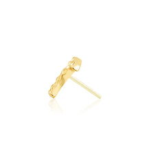 Load image into Gallery viewer, Hammered Moon - 14k Gold end -
